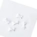5Pcs Metal Nail Art Studs 3D Nail Art Metal Nail Art Jewelry Decorations Pearls Bows Nail Decoration Accessories Nail Rivets Gems White
