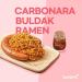 Samyang Hot Carbonara Ramen - 140g x 5 | Creamy Italian Carbonara | Harmonious Flavor Contrast | Perfect for Quick Meals | Unique Fusion - Buy Online on GoSupps.com
