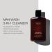 PREVIA Man Wash 3-in-1 Cleanser - Hair Shampoo Body Wash Shaving Conditioner (8.45 oz) | Best Men's Grooming Product for All-in-One Cleanliness - Buy Online on GoSupps.com