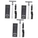 FRCOLOR 3 Sets Manual Shaver Shavers for Men Silicone Travel Bottles Hair Razor Small Purse Organizer Keychain Essential Oil Roller Manual Shaving Cutter Trimmer Hair Shaver Metal Scraper