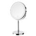 Lighted Makeup Mirror  8 Rechargeable Double Sided Magnifying Mirror with 3 Colors  1x/10x 360  Rotation Touch Screen Vanity Mirror  Brightness Adjustable Magnification Cosmetic Light up Mirror Chrome