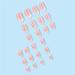 24Pcs White Ombre Almond Press-On Nails | Short Round Fake Nails for Women | Artificial Stick-On Nail Designs - Buy Online on GoSupps.com