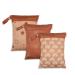 Wet Dry Bags for Baby Cloth Diapers - Waterproof Reusable Washable Travel Bags, Gym Bag, Pool, Daycare Soiled Baby Items Yoga Gym Bag for Swimsuits & Wet Clothes 3pcs/set (Sun)