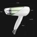ADITAM 1500W Negative Ion Medium Size Foldable Travel Blow Dryer and Dual Voltage Home-Use Professional Hair Dryer 21 * 5 * 24.5Cm /B Double The Comfort - Buy Online on GoSupps.com