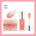 Hydrating Plumping Lip Oil | Long Lasting Lip Gloss | Tinted Nourishing Lip Glow Balm - Pink - Buy Online on GoSupps.com