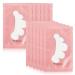 Lunamoon eye pads for eyelash extension eyelashes pads hydrogel eye patches eyelash extension pad eyelash lifting eyelashes coloring eye gel patch for eyelash extensions 50 pairs (flower pink)