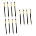 FOYTOKI 12 Pcs Eye Make-up Brush Kit Creme Eyeshadows Eyeliner Makeup Pencil Glitter Eyeshadow Black