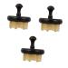 Magiclulu 3 STK massager Massage brush back brush headbrush gua-sha-brush handy hair cleaning brush handhovers Seven stars massage comb purple sandalwood 6x6cmx3pcs blackx3st