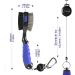 THIODOON Golf Club Brushes 2-Pack - Magnetic Keychain, Oversized Brush Head, Retractable Spike, Non-Slip Handle - Black & Blue - Buy Online on GoSupps.com