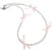 OralGos Elegant Bowknot Pearl Choker Necklace - Fashion Clavicle Chain Jewelry in Rose - International Shipping Available - Buy Online on GoSupps.com