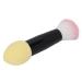Blush Powder Brush Easy Color Quickly Makeup Double Ended Makeup Tool for Professional Daily Use (Yellow)