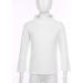 Hansber Kids Thermal Underwear Top - Long Sleeve Turtleneck Shirt in White - Size 5-6 - Buy Online on GoSupps.com