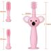Buy Baby Toothbrush Set - Silicone Toddler Toothbrush with 2 Replacement Heads for Ages 0-3 | Pink Children's Dental Care - Buy Online on GoSupps.com