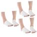 POPETPOP 3 Pairs 5 Sock Gel White Toe Cover Miss Non-Slip