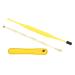 Ear Cleaner Set - 2 Pcs Metal Ear Cleaning Tools with Storage Bag and Brush (Yellow) - Buy Online on GoSupps.com