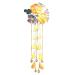 CRB Fashion Womens Girls Kimono Traditional Tsumami Kanzashi Outfit Wedding Japanese Asian Yukata Hair Tie Flower Floral Sakura Fan Barrette Clip (Yellow)