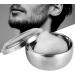 Natudeco Men's Wet Shave Soap Shell | Silver Metal Shaving Shell with Lid | Perfect for Soap Cream & Foam Shaving - Buy Online on GoSupps.com
