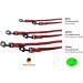 Buy Adjustable Dog Liner for Small & Large Dogs - 2.40m Double Lined Red with Black Hooks | International Shipping - Buy Online on GoSupps.com