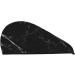 Black Marble Microfiber Hair Towel - Soft Super Absorbent & Quick Dry Wrap for Women with Long Curly and Thick Hair - Buy Online on GoSupps.com