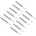 Artibetter Angled Eyebrow Brush 10pcs Angled Eye Liner brush Ultra Thin Angled Eyeliner Brush Firm Stiff Synthetic Bristles for Eyebrow Eye Liner Cream Liquid Lash Brush Tool