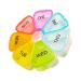 Weekly Large Pill Organizer 7 Day, Pill Box, Pill Case, Pill Container, Travel Pill Organizer, Pill Holder, Pill Box 7 Day, Pill Dispenser, Fish Oil, Pills, Supplements, Vitamins, Medicine Organizer Colorful
