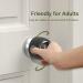 EUDEMON 4 Pack Door Knob Safety Covers - Childproof Lock for Kids - Clear-Black - Buy Online on GoSupps.com