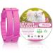 Cat Repellent Treatment Adjustable Cat Repellent Collars Natural Protection Repellent Collar for Cats Water Resistant Repellent Collar for Cats Small-Medium-Large Pink 2pack