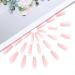 Brishow Coffin Artificial Nails | Long Pink Press-On Ballerina Acrylic Nails | 24 PCS for Women & Girls - Buy Online on GoSupps.com
