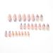 RikView Almond Press on Nails Medium - Colorful Swirls Design for Women | 24PCs/Set - Buy Online on GoSupps.com