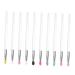 WOONEKY 10pcs Eye Shadow Brush Practical Makeup Brush Blending Eyeshadow Brush Face Wand Plastic Handle