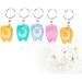 Artibetter 5pcs Portable Dental Floss Keychain - Oral Care Kit for Teeth Cleaning & Dental Hygiene (Random Color) - Buy Online on GoSupps.com