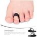 GAFOKI 2pcs Toe Separators for Men - Adjustable Hammer Toe Cushion with Elastic Band - Black Orthotic Toe Cover - 7x4cm - Buy Online on GoSupps.com