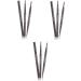 Angoily 3pcs 2 1 in Eyebrow Auto-for Brow Makeup Eye Pencil Tools Writing D Waterproof Brush Lasting Black- 1 count (Pack of 1) As Shownx3pcs - Buy Online on GoSupps.com