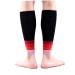 Yardwe Footless Socks Elastic Calf Leg Support Sleeve Sports Compression Socks Shin Splint Sock Breathable Sock Sports Sock Calf Brace Red Pressurize Calf Socks Men and Women 30*10*10cm Red
