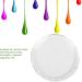 Transparent Glass Resin Nail Art Palette Nail Polish Gel Holder Drawing Color Palette Polish Mix Palette Manicure DIY Tool Cosmetic Mixing Palette Round glass piece 02 - Buy Online on GoSupps.com