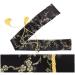 FLURSAILE 2pcs Sword Bag 51inch Synthetic Silk Katana Bag Sword Cover Carrying Case For Samurai Swords Plum Blossom Black & Blue - Buy Online on GoSupps.com