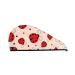 Microfiber Hair Drying Cap Red Ladybug Hair Towel Cap Soft Absorbent Hair Towel Towel Wrap with Button Quick Dry Fast Drying Hair Capsfor Curly Long & Thick Hair
