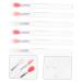 Buy MAGICLULU 6pcs Lip Brush Set - Glossy Lip Balm & Makeup Applicator | Silicone Eyeliner & Eyeshadow Tools for Travel - Buy Online on GoSupps.com