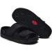 JBTNBX Women's Diabetic Slippers Extra Wide Width Adjustable Breathable Mesh Open-Toe Shoes - Size 7.5 Black - Buy Online on GoSupps.com
