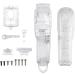 Amagogo DIY Assembly Hair Clipper Housing Kit Front Top Back Bottom Motor Cover Full Set for 8148 8591 850 Clipper Hair Clippers Clear - Buy Online on GoSupps.com