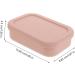 ETHZZLE Sealed Silicone Soap Dish Travel Soap Case Toilet Soap Holder Travel Bar Soap Container Soap Storage Holder Washing Soap Holder Square Student Pink Storage Rack Silica Gel Pink 15.00X9.85X4.30CM - Buy Online on GoSupps.com