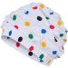 Fashy Ladies Shower Cap with Colorful Dots - Stylish Waterproof Hair Protection | International Shipping - Buy Online on GoSupps.com