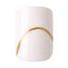 KISS Voguish Fantasy Press On Nails - Glam & Glow White Short Squoval | 28 Nails & Nail Glue Included - Buy Online on GoSupps.com