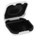 Hearing Aid Hard Case Portable Compact Sturdy Storage Box Holder Organizer for Hearing Aids Protective 2.6 x 2.6 x 1 inch