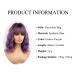 Haoland Purple Bob Wavy Wig for Women - Heat Resistant Synthetic Wig for Daily & Cosplay Use - Buy Online on GoSupps.com