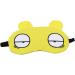 Yunzee Soft Yellow Sleep Eye Mask for Kids Girls Adults - Ideal for Yoga, Travel, Sleeping Parties - Protection, Comfort, and Style - Buy Online on GoSupps.com