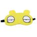 Yunzee Cute Sleep Eye Mask Soft Bags Protection Blindfold for Kids Girls Adult Yoga Traveling Sleeping Party On Day and Night Yellow