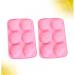 Zerodeko 2pcs Sugar Craft Gum Paste Chocolate Molds Cakesicles Mold Gummy Mold Easter Baking Mold Rabbit Decor Cake Molds Silicone Silicon Cake Chocolate Candies Biscuit Pink - Buy Online on GoSupps.com