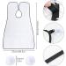 Accessotech Beard Shaving Bib Facial Hair Apron Shave Cape Stubble Catcher Trimming Cutting Care Sticks to Mirror (White) - Buy Online on GoSupps.com