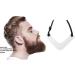 Beard Shaping Template Tool Trimmer Guide White Neckline Shaper DIY Flexible Adjustable Portable HandsMen Home Beard Styling Ruler Deft - Buy Online on GoSupps.com